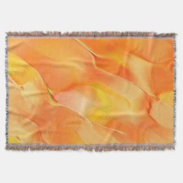 Manta Pequeño tallado en amarillo y muchos naranjas