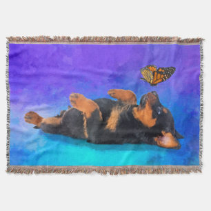 Manta Perrito de Rottweiler - de Metzgerhund con la