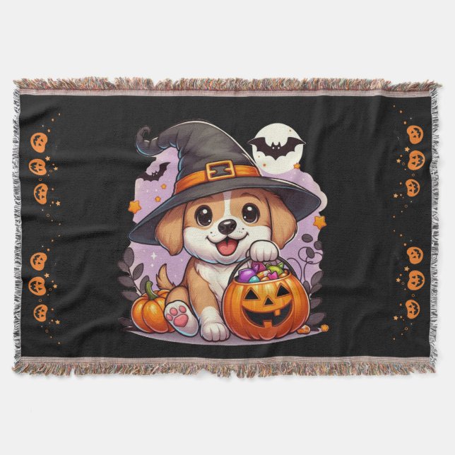 Manta Perro/cachorro de Halloween (Anverso)