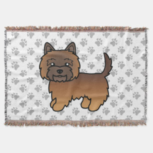 Manta Perro De Dibujos Animados Lindo Terrier Cairn Atig