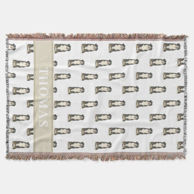 Manta Perro de montaña de Berna personalizado (Anverso)