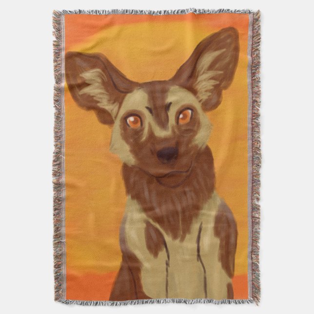 Manta Perro salvaje africano (Frente vertical)