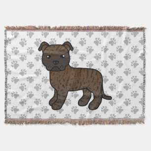 Manta Perro Staffordshire Bull Terrier inglés atigrado