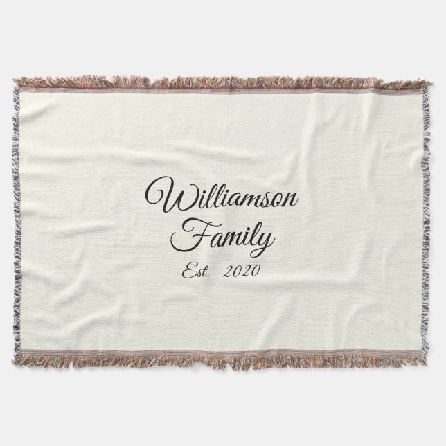 Manta Personalice el apellido del matrimonio, año, númer (Anverso)