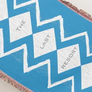 Manta Personaliza tu Beach House Aqua Gray Zig Zag
