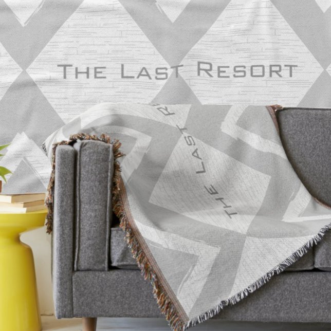 Manta Personaliza tu Beach House Gray Zig Zag (Subido por el creador)