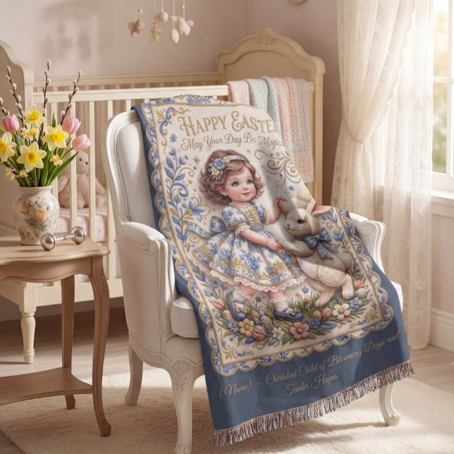 Manta Personalizable  Easter Bunny Baby Blanket (Subido por el creador)