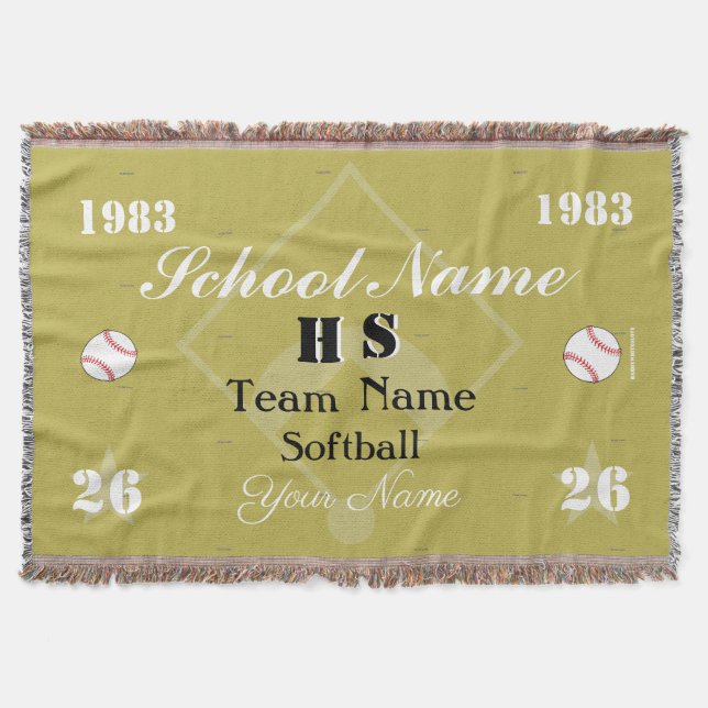 Manta Personalizable HAMbyWG Softball o Béisbol (Anverso)