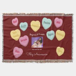 Manta Personalizable Papacito Felíz Aniversario Rojo Te 