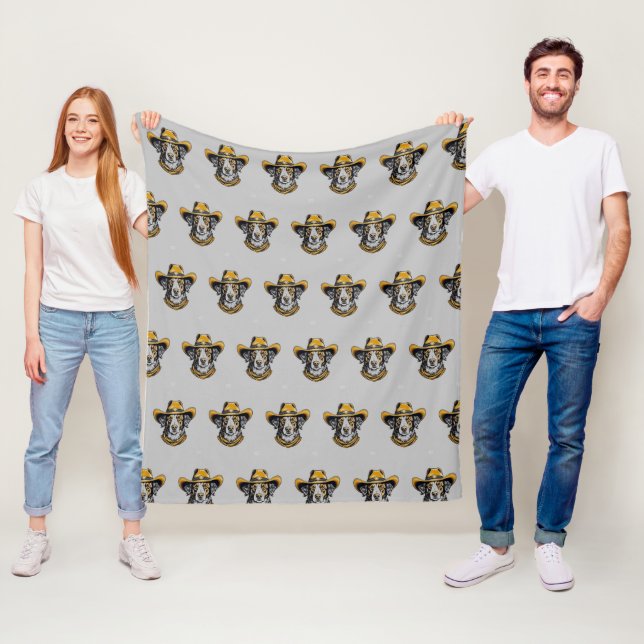 Manta personalizada con foto de perro con sombrero (In situ)