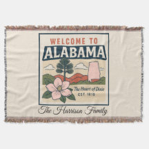 Manta personalizada de Alabama