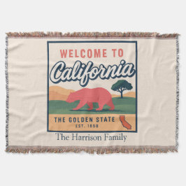 Manta personalizada de California