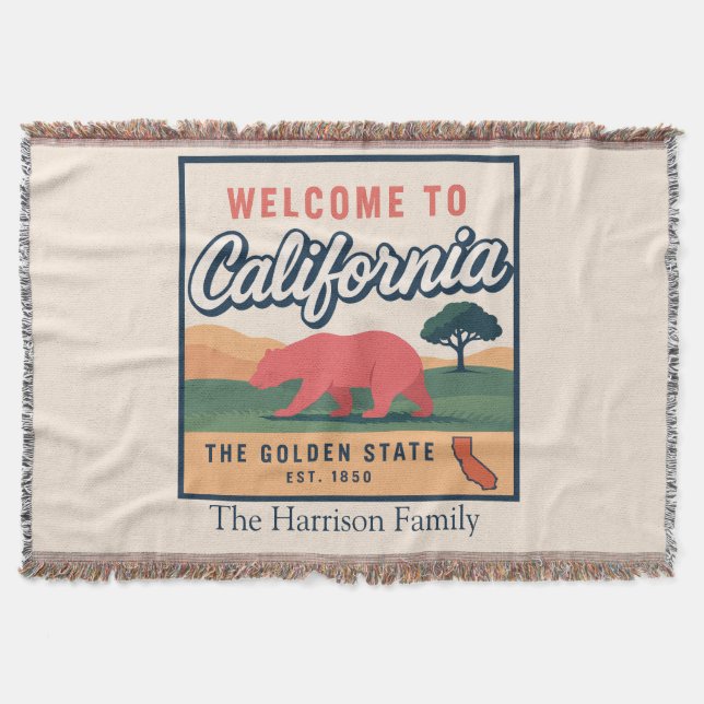 Manta personalizada de California (Anverso)