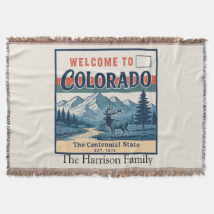 Manta personalizada de Colorado para lanzar