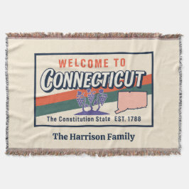 Manta personalizada de Connecticut