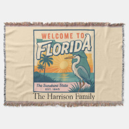 Manta personalizada de Florida para lanzar