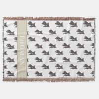 Manta personalizada de Frenchie (Brindle Negro) pa