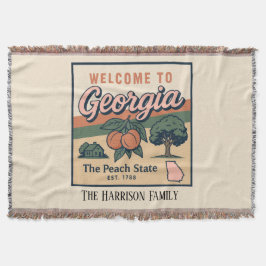 Manta personalizada de Georgia para lanzar
