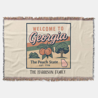 Manta personalizada de Georgia para lanzar