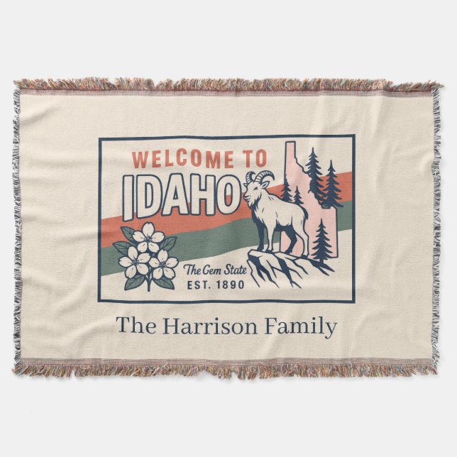 Manta personalizada de Idaho (Anverso)