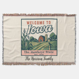 Manta personalizada de Iowa