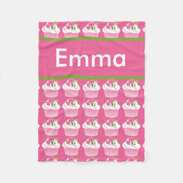 Manta personalizada de la magdalena de Emma (Anverso)