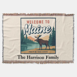 Manta personalizada de Maine