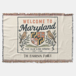 Manta personalizada de Maryland