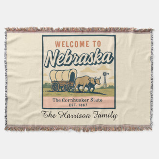 Manta personalizada de Nebraska