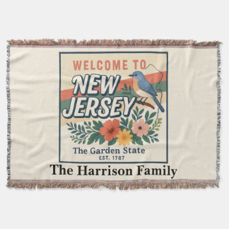 Manta personalizada de Nueva Jersey para lanzar