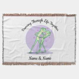 Manta Personalizada de Pareja de Ranas