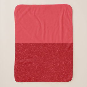 Manta personalizada de Sherpa – Rojo tomate de dos