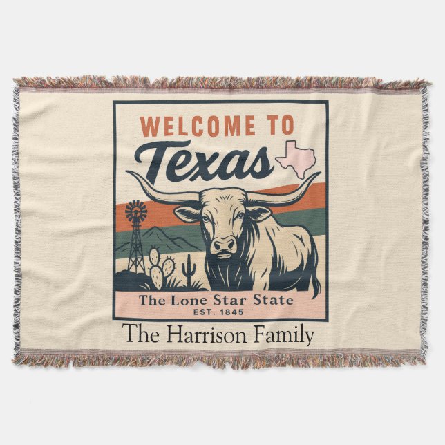 Manta personalizada de Texas (Anverso)