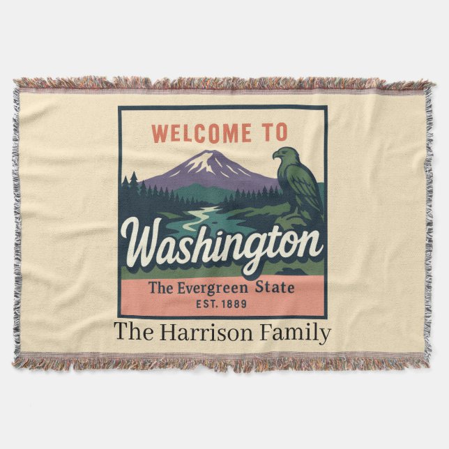 Manta personalizada de Washington (Anverso)