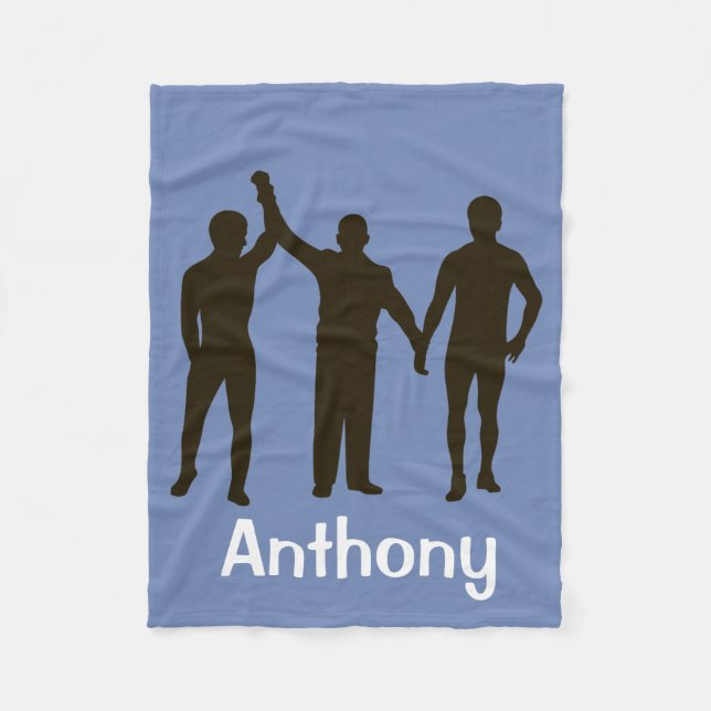 Manta personalizada del paño grueso y suave del (Anverso)