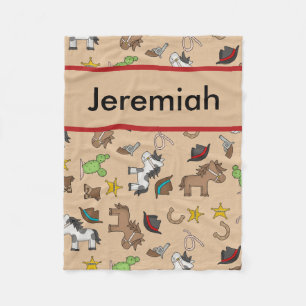 Manta personalizada del vaquero de Jeremiah