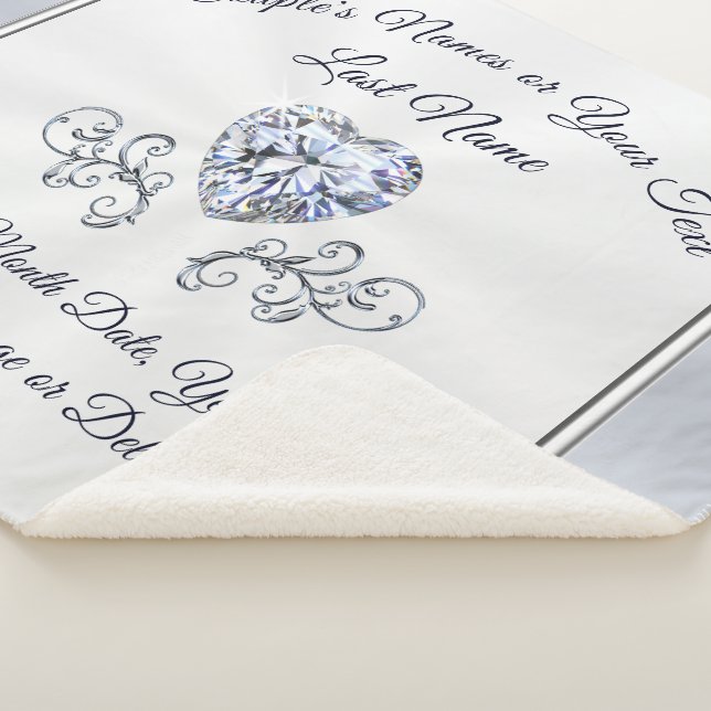 Manta personalizada diamante elegante del tiro de (3/4)
