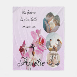 Manta personalizada 'La mujer más bella de mi vida