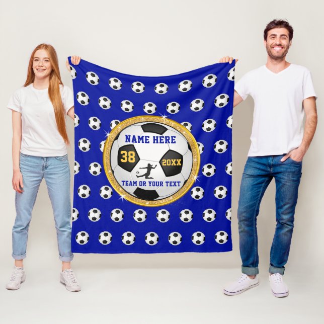 Manta personalizada linda estupenda del fútbol en (In situ)