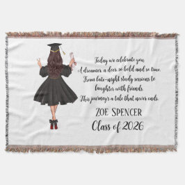 Manta personalizada para graduación