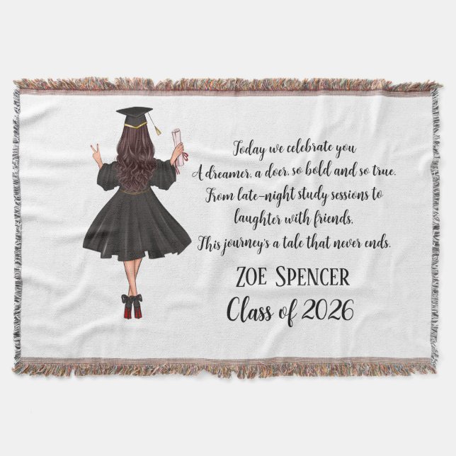 Manta personalizada para graduación (Anverso)