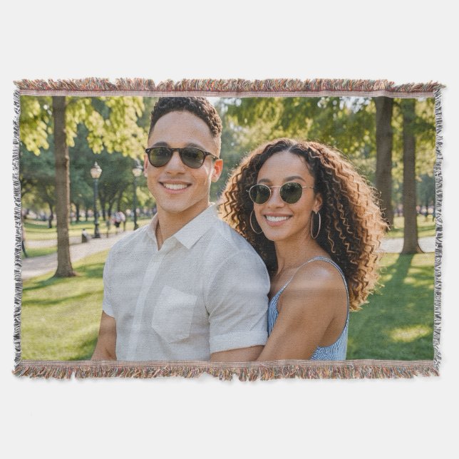 Manta personalizada para lanzar con foto | Imagen  (Anverso)