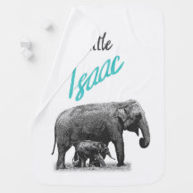 Manta personalizada "pequeño Isaac " del bebé
