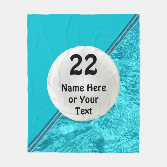 Manta personalizada turquesa del paño grueso y (Anverso)