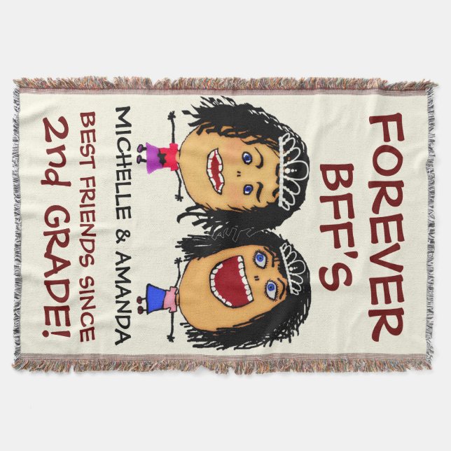 Manta Personalizado Best Friend BFFs (Anverso)