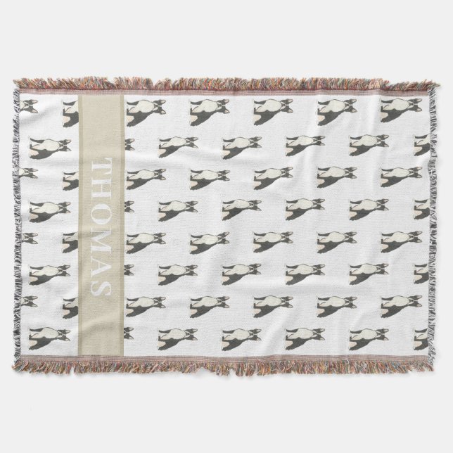 Manta Personalizado Boston Terrier (Anverso)