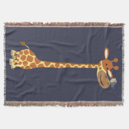 Manta Personalizado Cuto Giraffe Y Amigo