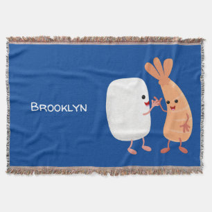 Manta Personalizado de amigos de la pradera de arroz dul