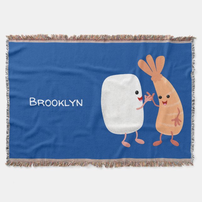 Manta Personalizado de amigos de la pradera de arroz dul (Anverso)