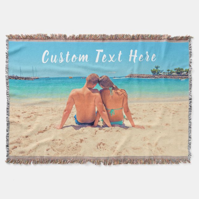 Manta Personalizado de apertura de foto personalizado (Anverso)
